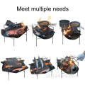 Carvão portátil dobrável para churrasco de titânio churrasqueiras fogueira